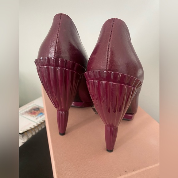 Miu Miu Prada Deco Runway Lucite Heels Rare - Picture 3 of 8